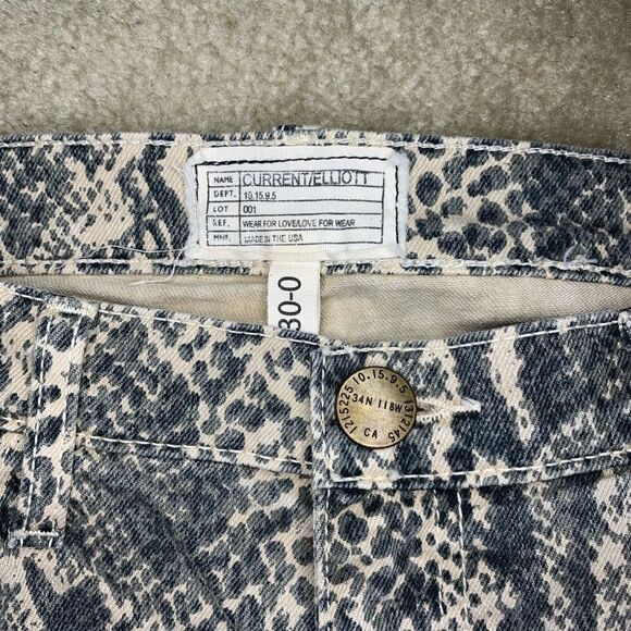 Current/Elliott Boa Print Ankle Skinny Jeans - Picture 12 of 12